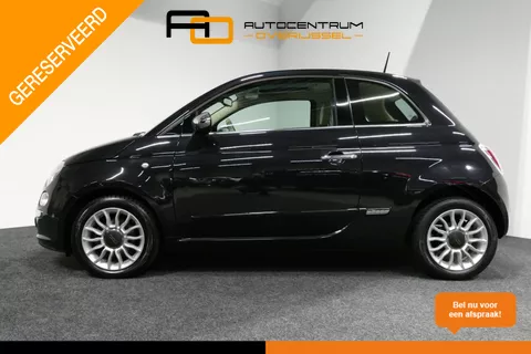 Fiat 500 0.9 TwinAir Turbo Lounge / Orig. Nederlands/ 2e eigenaar / Panoramadak / Climatronic / Parkeersensoren achter / 15'' LMV / Mistlampen / Chroom pakket / Radio / Elektr. bedienbare ramen / Leder stuurwiel