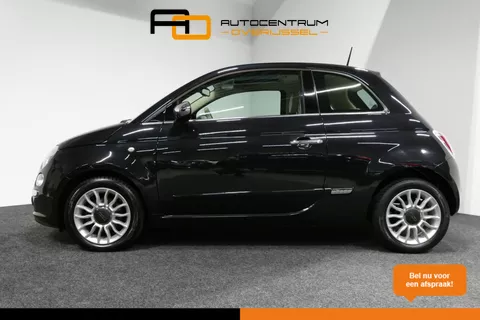 Fiat 500 0.9 TwinAir Turbo Lounge / Orig. Nederlands/ 2e eigenaar / Panoramadak / Climatronic / Parkeersensoren achter / 15'' LMV / Mistlampen / Chroom pakket / Radio / Elektr. bedienbare ramen / Leder stuurwiel