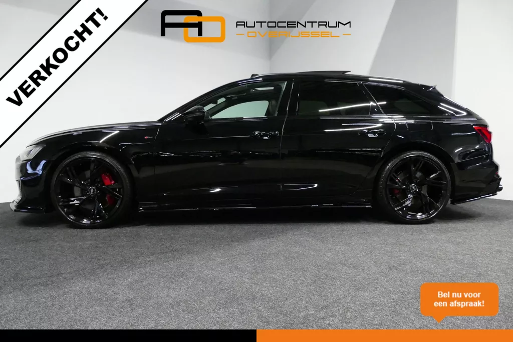 VERKOCHT Audi A6 Avant 55 TFSI e quattro S edition Competition / S Line / RS6 Look Diffuser / Maxton Design Bodykit V.2 / Panoramadak / Matrix LED / Apple Carplay - Android Auto / Stoelverwarming / Ambienteverlichting / Stuurwiel verwarming / 21'' LMV / Trekhaak (wegklapbaar) / Audi Sound System