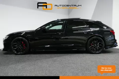 Audi A6 Avant 55 TFSI e quattro S Competition / RS6 Look / S Line / Maxton Design Bodykit V.2 / Panoramadak / Matrix LED / Stoelverwarming voor + achter / Apple Carplay - Android Auto / 21'' Vossen Look / Achteruitrijcamera / Dodehoek detectie / Audi Sound System / Draadloze telefoonlader / Elektr. achterklep