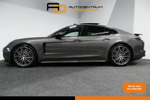 Porsche Panamera 2.9 4 E-Hybrid / Orig. Nederlands (NAP) / Panoramadak / Sport Chrono / Sportuitlaat / Elektr. verstelbare voorstoelen + memory (18weg) / Carbon interieur / Luchtvering / Stoelkoeling / PDLS+ / Rondomzichtcamera / Stoelverwarming voor + achter / Softclose / BOSE-audio systeem / Ambienteverlichting / Apple Carplay / Dodehoek detectie