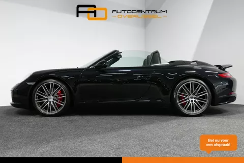 Porsche 911 Cabrio 3.0 Carrera S / Sportuitlaat / Elektr. verstelbare stoelen + memory (14wegs) / PDLS+ / Sport-Chrono Pakket / Stoelverwarming / Apple Carplay / BOSE audio systeem / 21'' LMV / Achteruitrijcamera / Cruise Control