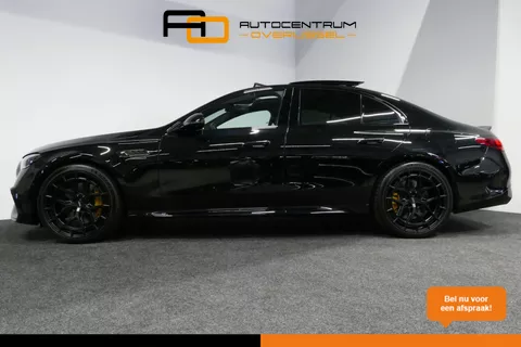 Mercedes-Benz E-klasse AMG 53 4MATIC+ / 21'' Vossen HFX-1 velgen / AMG Drivers package / Hyperscreen / Panoramadak / Stoelkoeling + verwarming / AMG Performance interieur / Gele gordels / Elektr. verstelbare voorstoelen + memory / Achterasbesturing / Digital Light + projectie / Burmester 4D Surround Sound / Verlichte grille / Rondomzichtcamera / Apple Carplay - Android Auto / HUD / Achterbank verwarming