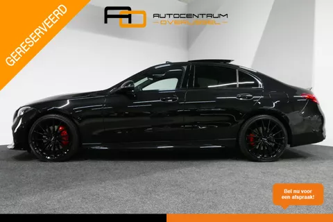 Mercedes-Benz C-klasse 300 e AMG Line / C63s AMG Diffuser / Brabus look Grille / Panoramadak / Elektr. verstelbare voorstoelen + memory / Digital Light (Laser) / Ambienteverlichting / Stoelverwarming / Apple Carplay - Android Auto / Achteruitrijcamera / Dodehoek detectie / 20'' LMV / Draadloze telefoonlader / Agility Control