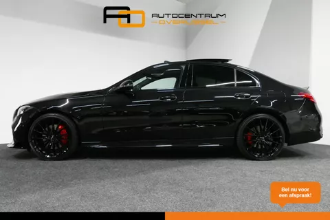 Mercedes-Benz C-klasse 300 e AMG Line / C63s AMG Diffuser / Brabus look Grille / Panoramadak / Elektr. verstelbare voorstoelen + memory / Digital Light (Laser) / Ambienteverlichting / Stoelverwarming / Apple Carplay - Android Auto / Achteruitrijcamera / Dodehoek detectie / 20'' LMV / Draadloze telefoonlader / Agility Control