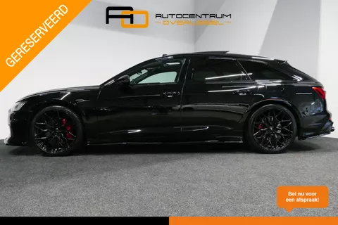 Audi A6 Avant 55 TFSI e quattro S Competition / RS6 Look / S Line / Maxton Design Bodykit V.2 / Panoramadak / Matrix LED / Stoelverwarming voor + achter / Apple Carplay - Android Auto / 21'' Vossen Look / Achteruitrijcamera / Dodehoek detectie / Audi Sound System / Draadloze telefoonlader / Elektr. achterklep