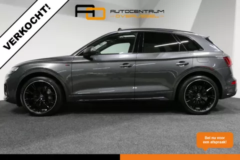 VERKOCHT Audi Q5 55 TFSI e S edition Competition Audi Q5 55 TFSI e S edition Competition / S-Line / Elektr. verstelbare voorstoelen met massage / Panoramdak / Luchtvering / 21" LMV / Bekerhouder koel- &amp; verwarmbaar / Voorstoelen &amp; achterbank verwarming / Matrix LED / Ambienteverlichting / Stuurwiel verwarming / Rondom zichtcamera / Trekhaak (zwenkbaar) / Apple Carplay - Andriod Auto / Black optic pakket / Audi Drive Select / Dodehoek sensor