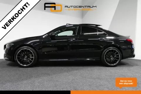VERKOCHT Mercedes-Benz CLA-klasse 250 e AMG Line Mercedes-Benz CLA-klasse 250 e AMG Line / 45 AMG Diffuser / Panamericana Grill / Panoramadak / Elektr. verstelbare voorstoelen + memory / Multibeam LED / Apple Carplay - Andriod Auto / Sfeerverlichting / Keyless / Stoelverwarming / Achteruitrijcamera /  19'' LMV / Augmented Realitiy Video / Widescreen / Cruise Control / Climate Control