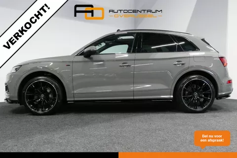 Audi Q5 50 TFSI e quattro S edition / Maxton Design Bodykit V.2 / Panoramadak / Elektr. verstelbare voorstoelen / Bang &amp; Olufsen Sound System / Luchtvering / Rondomzicht camera / Head-up Display / Matrix LED / Stoelverwarming / Apple Carplay - Android Auto / Speciale lak / Keyless / Achteruitrijcamera / Dodehoek detectie / Trekhaak (wegklapbaar) / Ambienteverlichting / Black Optic / 21'' LMV