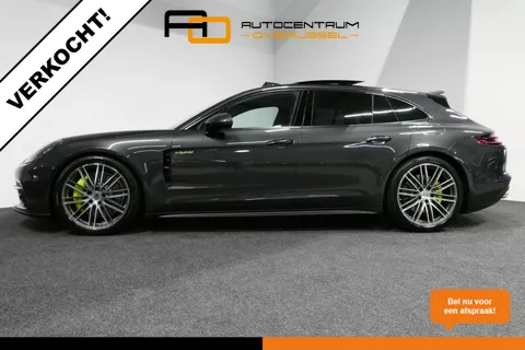 VERKOCHT Porsche Panamera Sport Turismo 2.9 4 E-Hybrid Porsche Panamera Sport Turismo 2.9 4 E-Hybrid / Orig. Nederlands / Sport Chrono / Panoramadak / Bose / 21" LMV / Luchtvering / Surround View / Comfortstoelen + memory / Stoelverwarming voor+achter / Adapt. Cruise / Sfeerverlichting